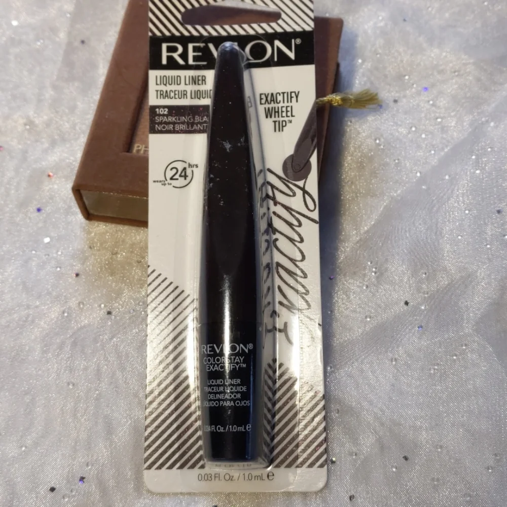 Revlon liquid liner and physicians formula bronzer